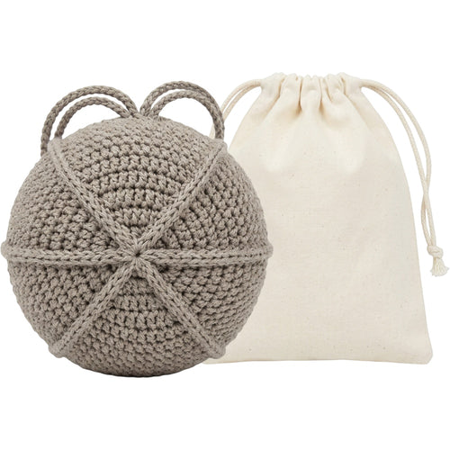 Rgdwn Crochet Hemp Cotton Hollow Wash Ball Warm Gray - Product view