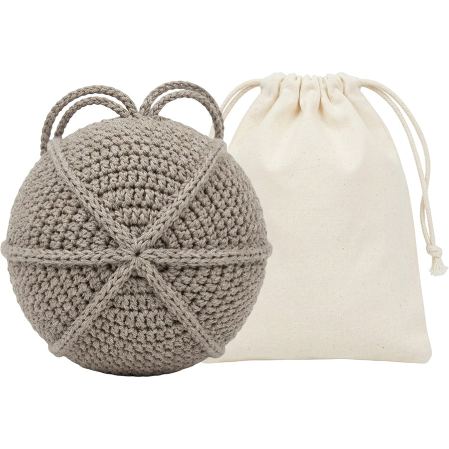 Rgdwn Crochet Hemp Cotton Hollow Wash Ball Warm Gray