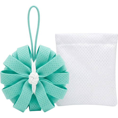 Rgdwn Perforated EVA Ribbon Bath Ball Seafoam - Product view
