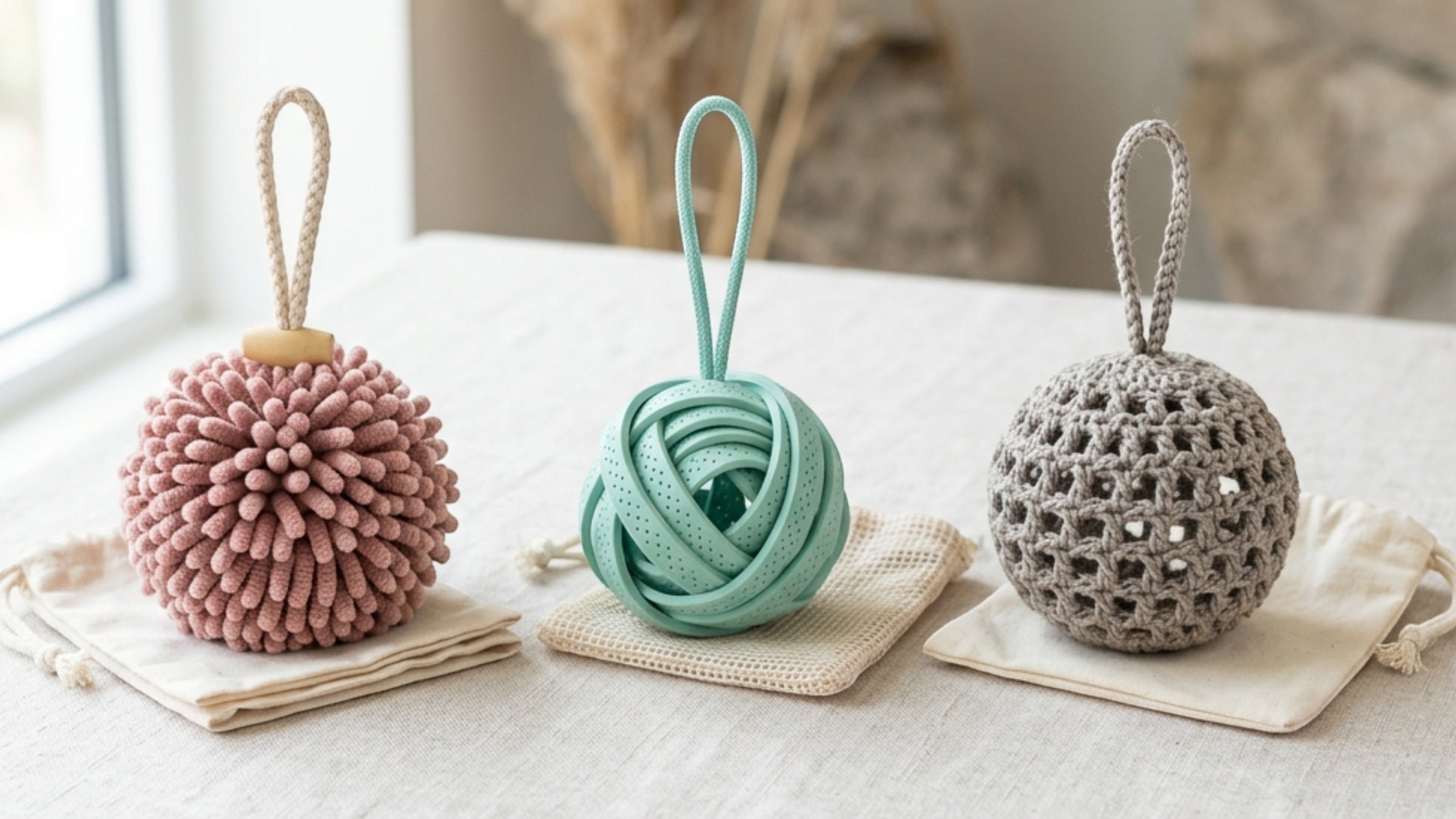 Rgdwn Bath Wash Balls and Body Cleansing Poufs